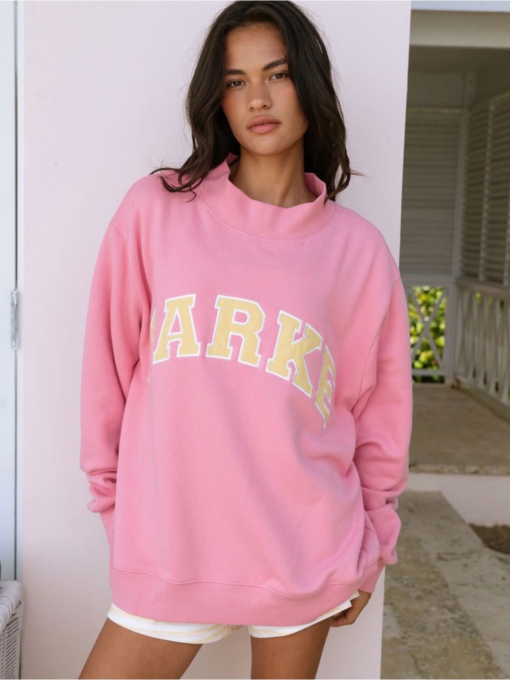 NWT Parke Summerland Starburst Mock Neck